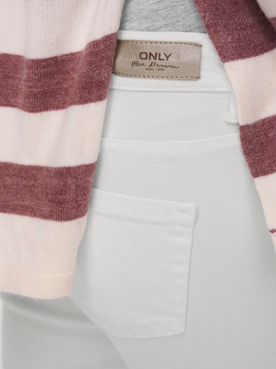 OLMBLUSH Mittlere Taille Skinny Fit Jeans White