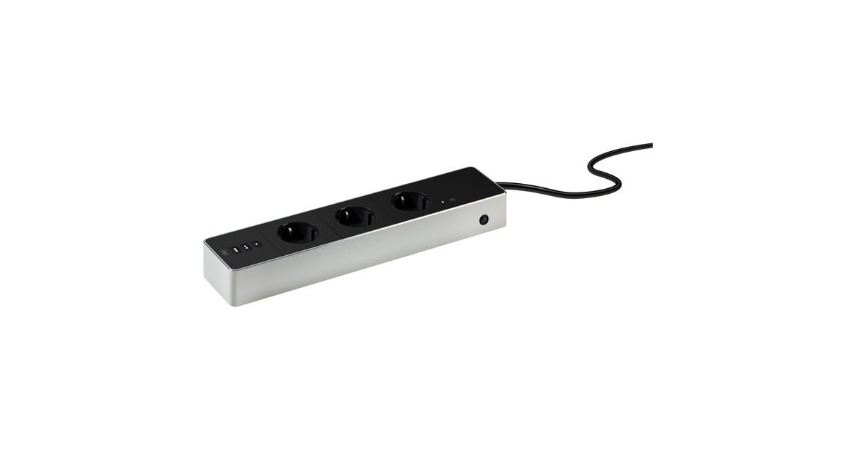eveEnergy Strip stekkerdoos  (Zwart, WLAN (2,4 GHz))