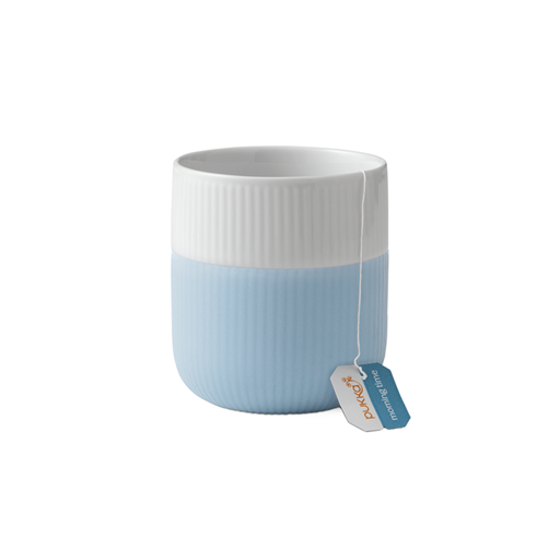 Royal Copenhagen Riflet Contrast Krus, Dueblå, 33 cl