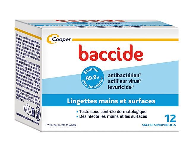 BACCIDE - LINGETTES MAINS ET SURFACES INDIVIDUELLES