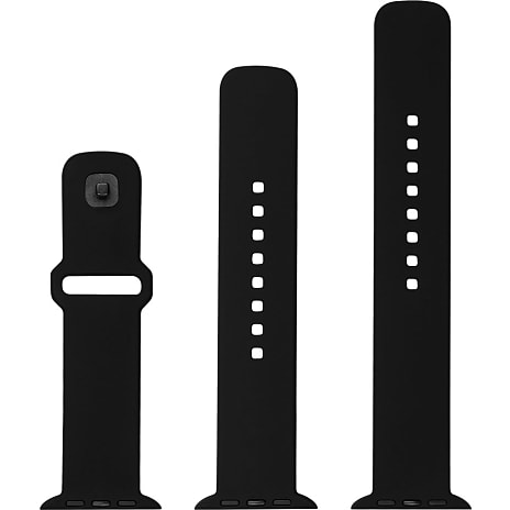 Fixed Silicon Sporty Strap silikonerem til Apple Watch - sort