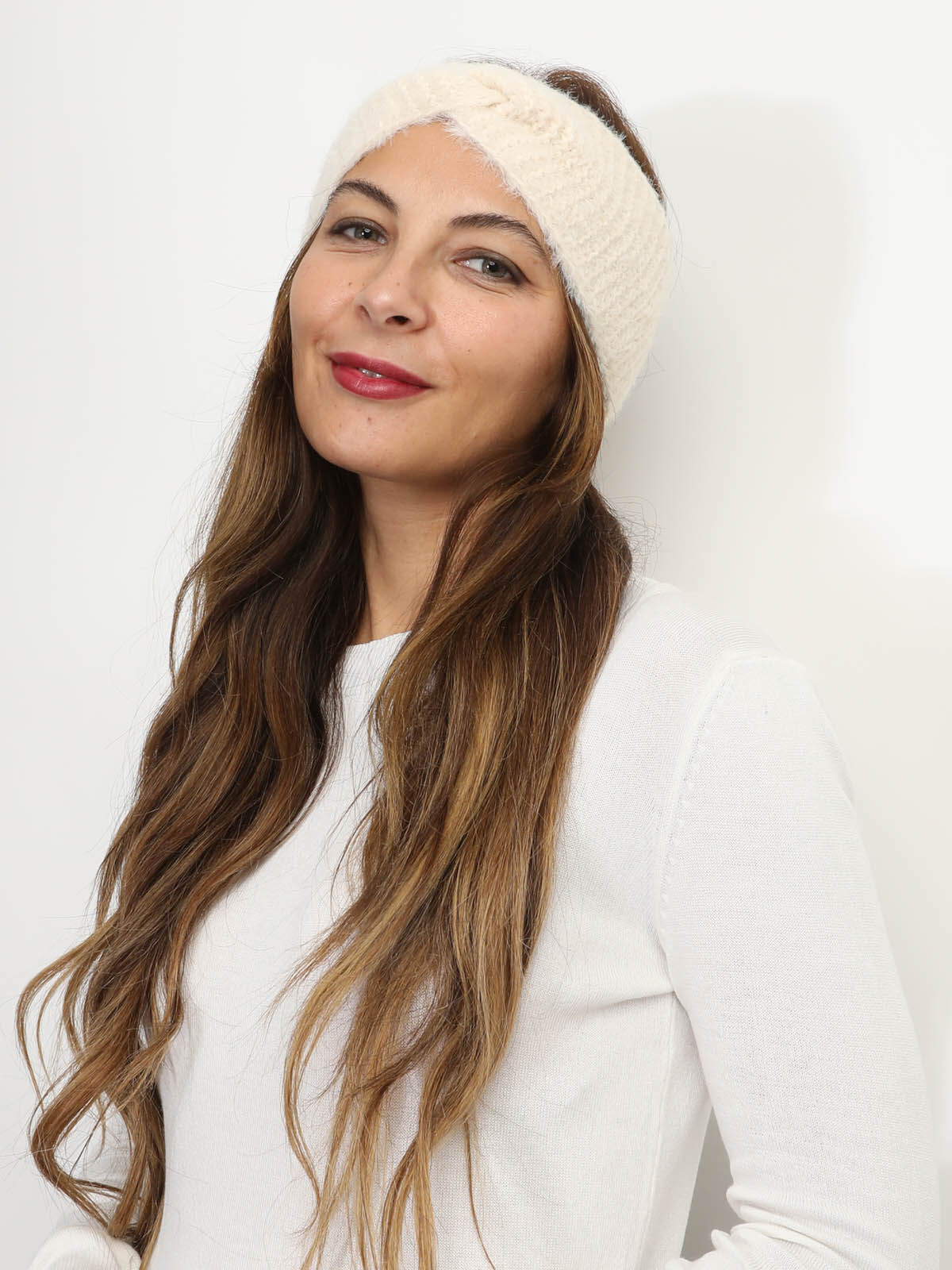 Headband effet noué- Beige