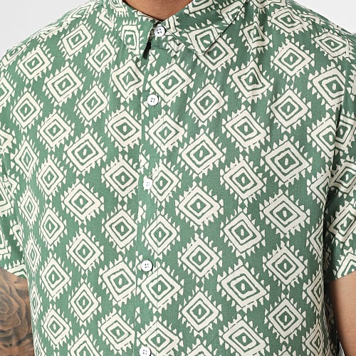 Chemise Manches Courtes Vert
