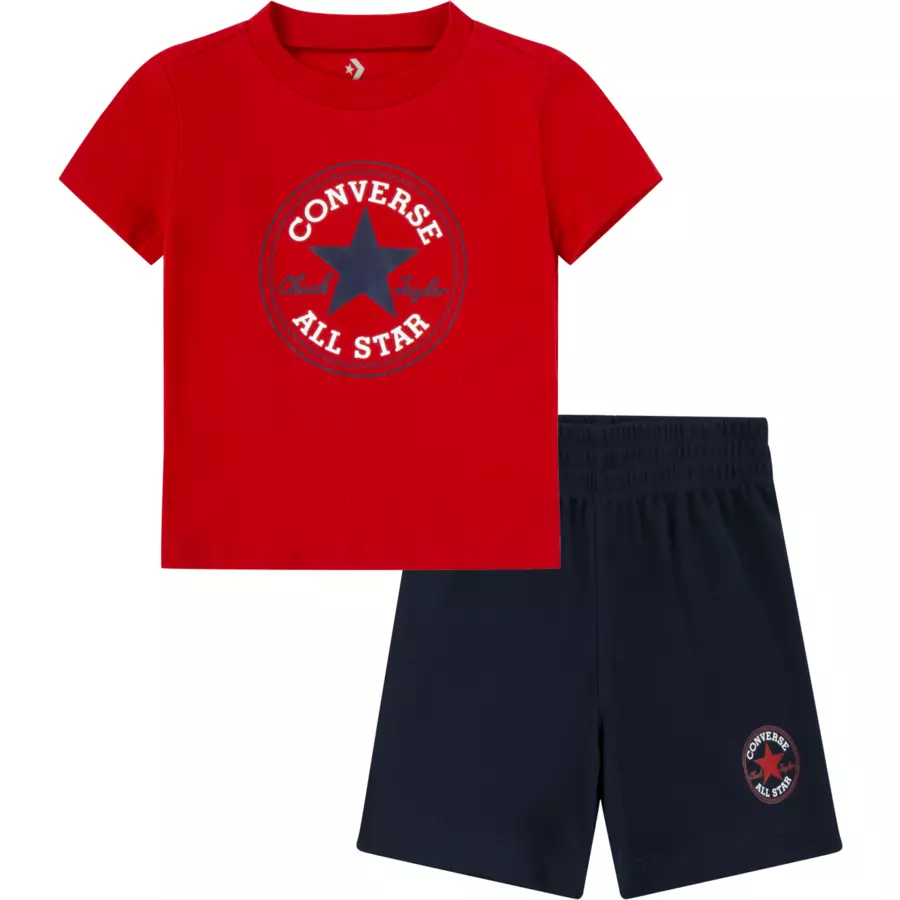 Converse Set T-Shirt und kurze Hose rotblau
