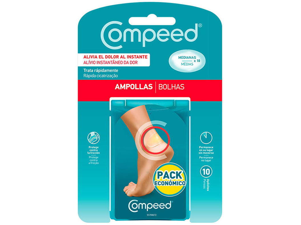 PENSOS COMPEED BOLHAS MÉDIAS 10UN
