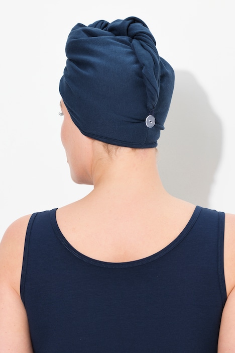 Turban-Handtuch, Knopf, Schlaufe