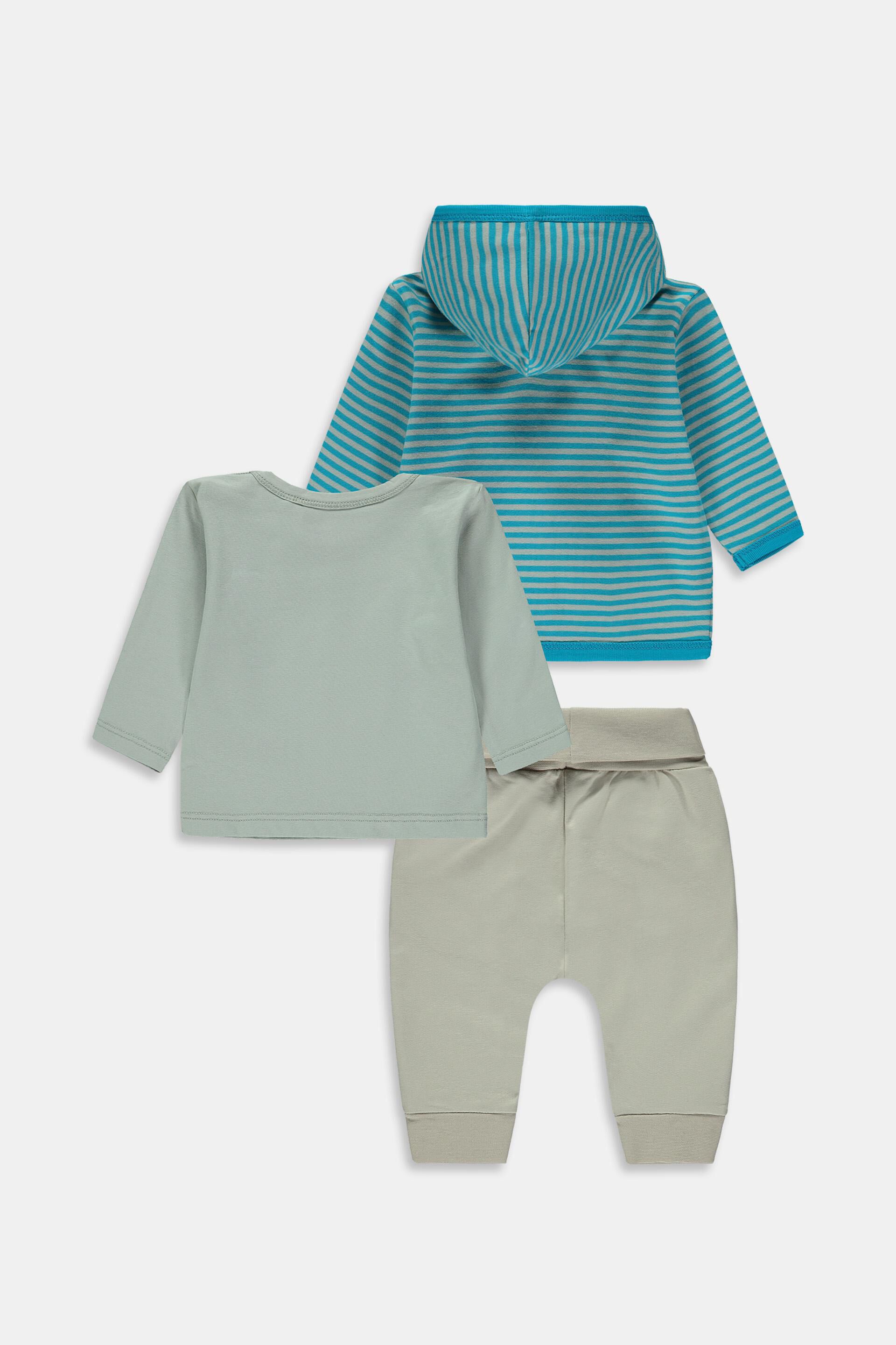 Lot mixte : cardigan, t-shirt à manches longues et pantalon