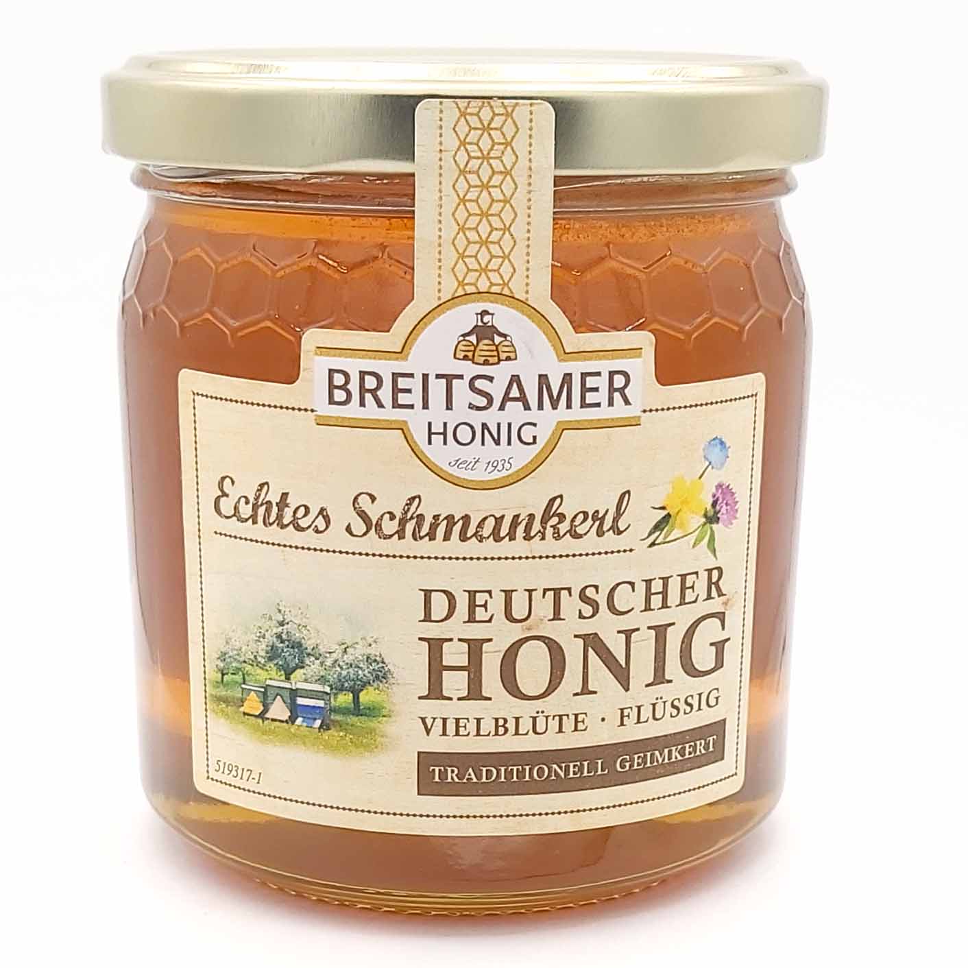 Breitsamer Honig Deutscher Honig Vielblüte flüssig 500g MHD:5.11.26