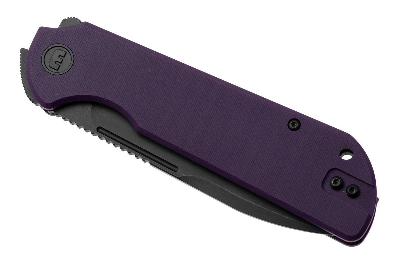Eutektik Binary BIN-PBW-R Blackwashed 14C28N, Purple G10, zakmes
