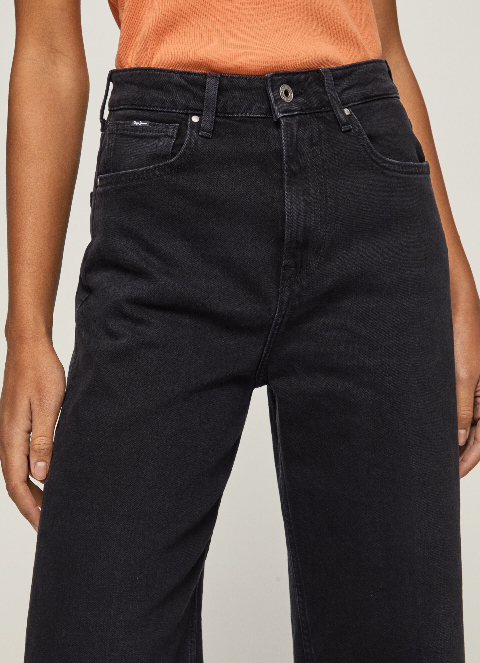 JEAN LEXA SKY FIT ANCHO TIRO ALTO - jeans