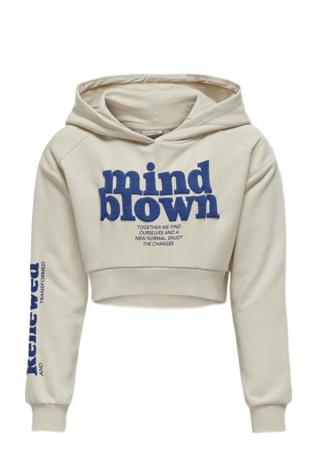 ONLY hoodie KOGDIANA met printopdruk ecru