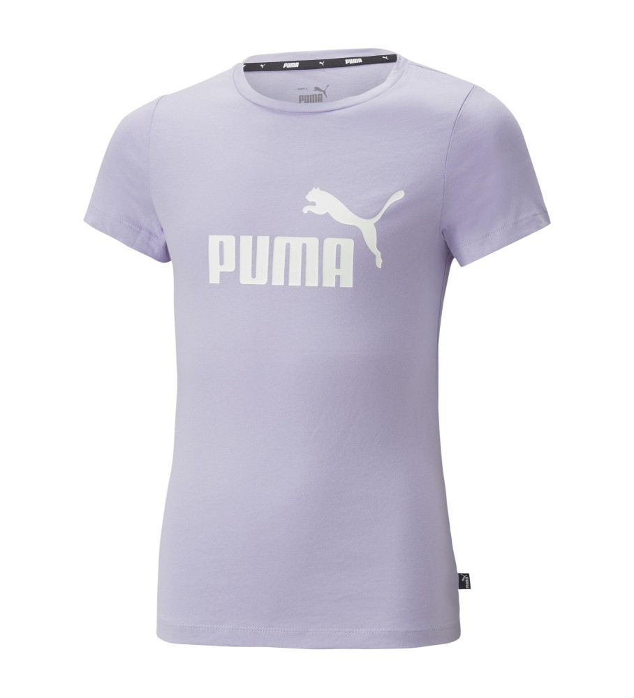 Camiseta Puma Essentials Logo lilás