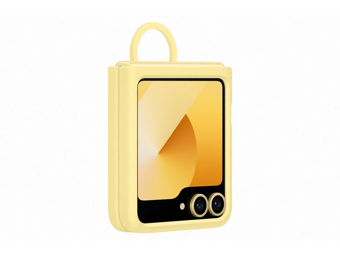 CAPA SILICONE SAMSUNG C ANEL GALAXY Z FLIP6 AMARELO