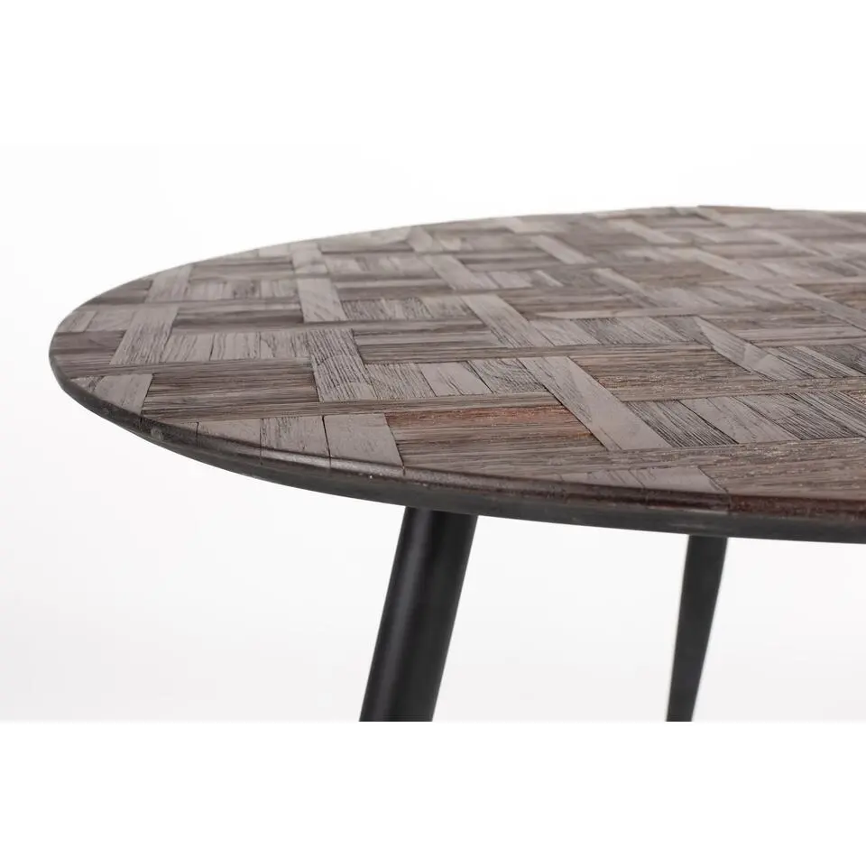 Housecraft Webster Eettafel Rond Hout 180x90 cm Bruin