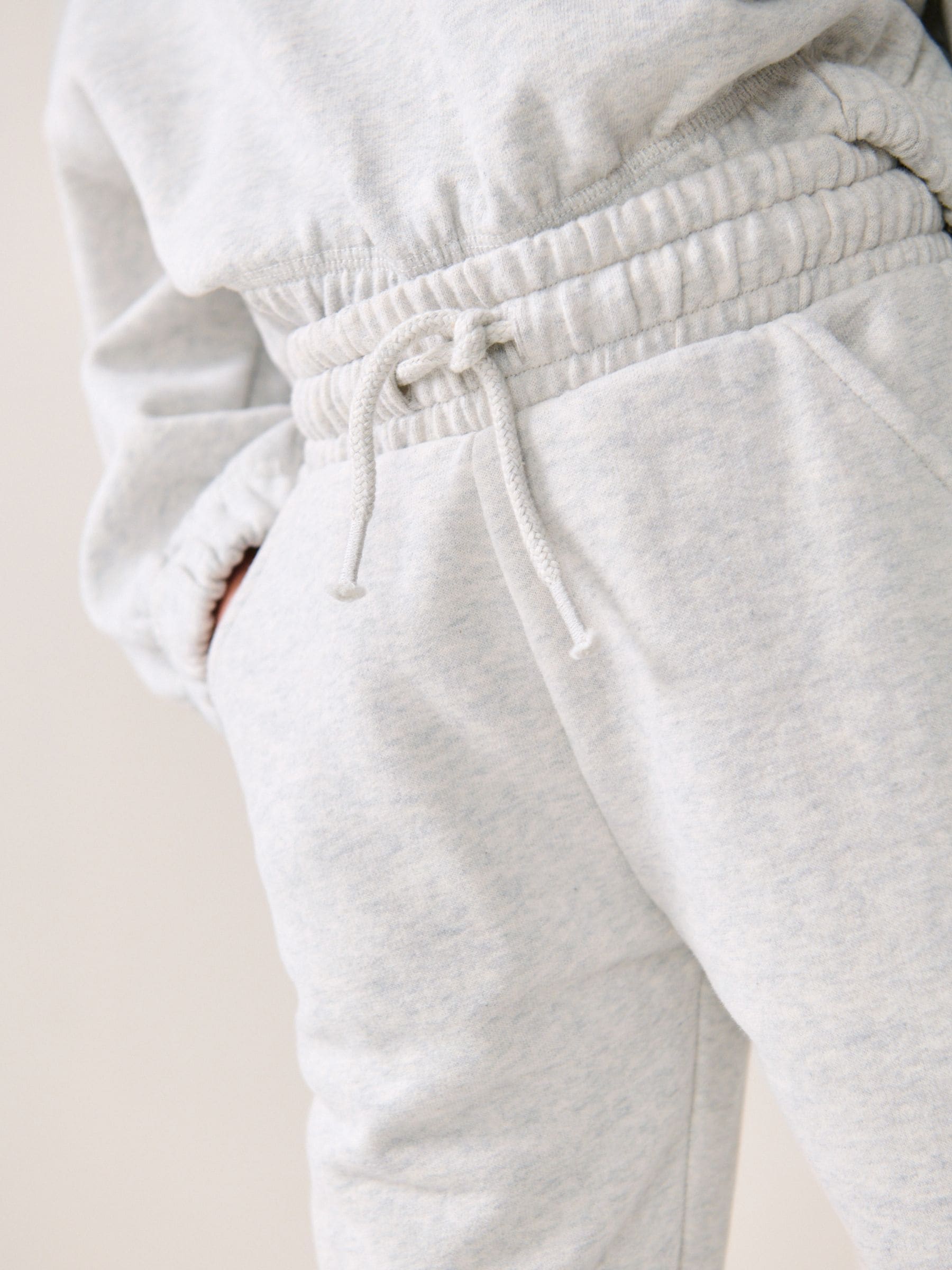 Grijs - Zachte jersey joggingbroek met normale pasvorm (3-16jr)