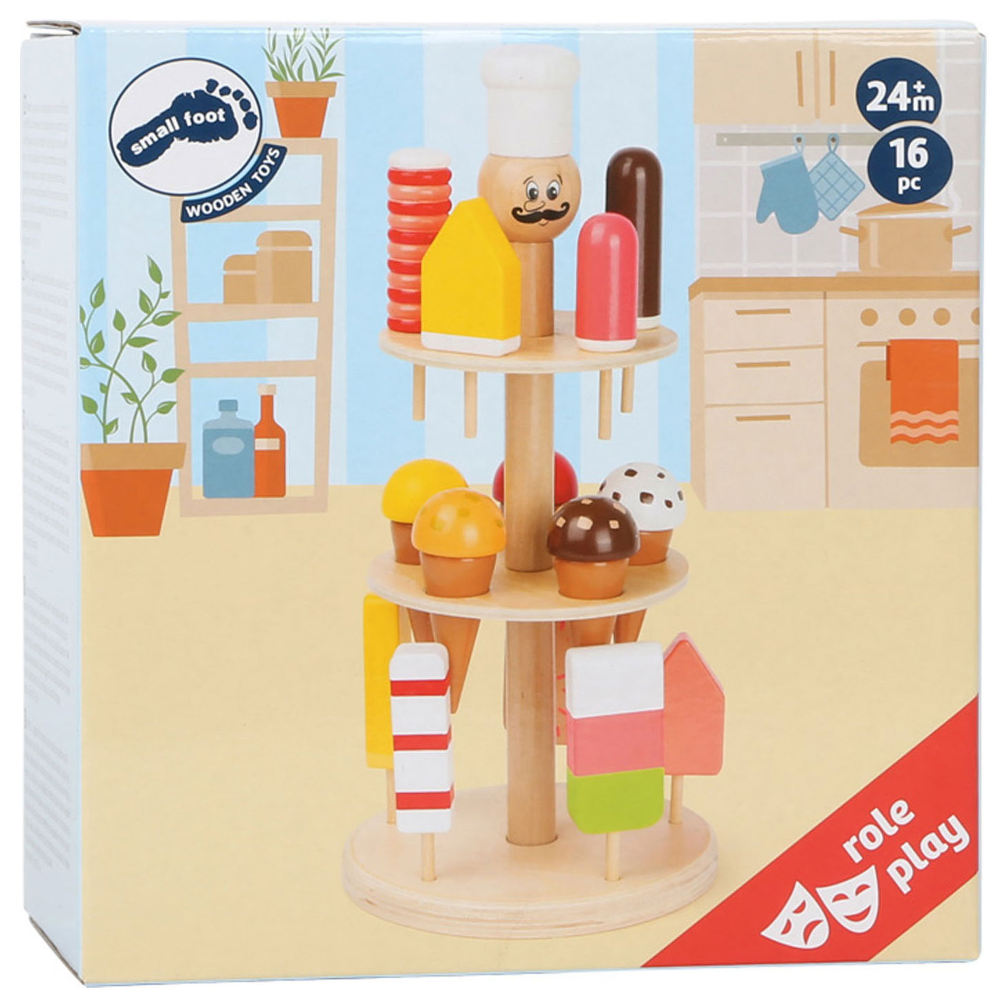 Small Foot-Houten Luigi IJskraam, 16dlg.