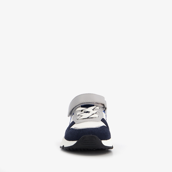 TwoDay leren jongens sneakers wit/blauw