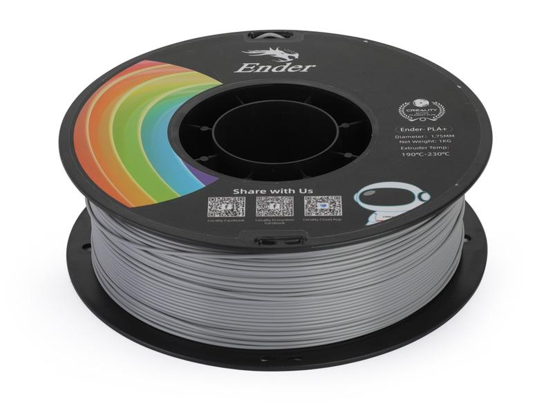 Creality Filament PLA  Grau, 1.75 mm, 1 kg Hochwertiges PLA  Filament für 3D-Drucker