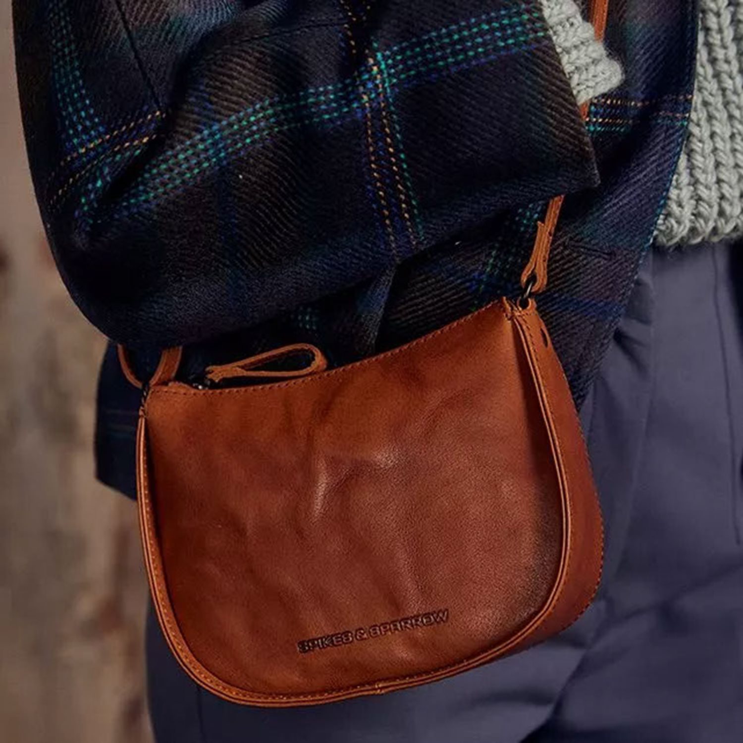 Spikes & Sparrow Emilie Crossbody brandy