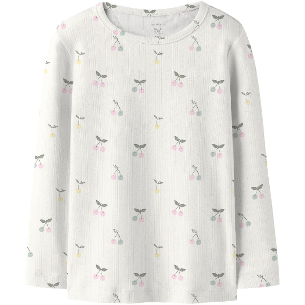 Køb Name It Cloud Dancer Nmfficherry Ls Slim Top