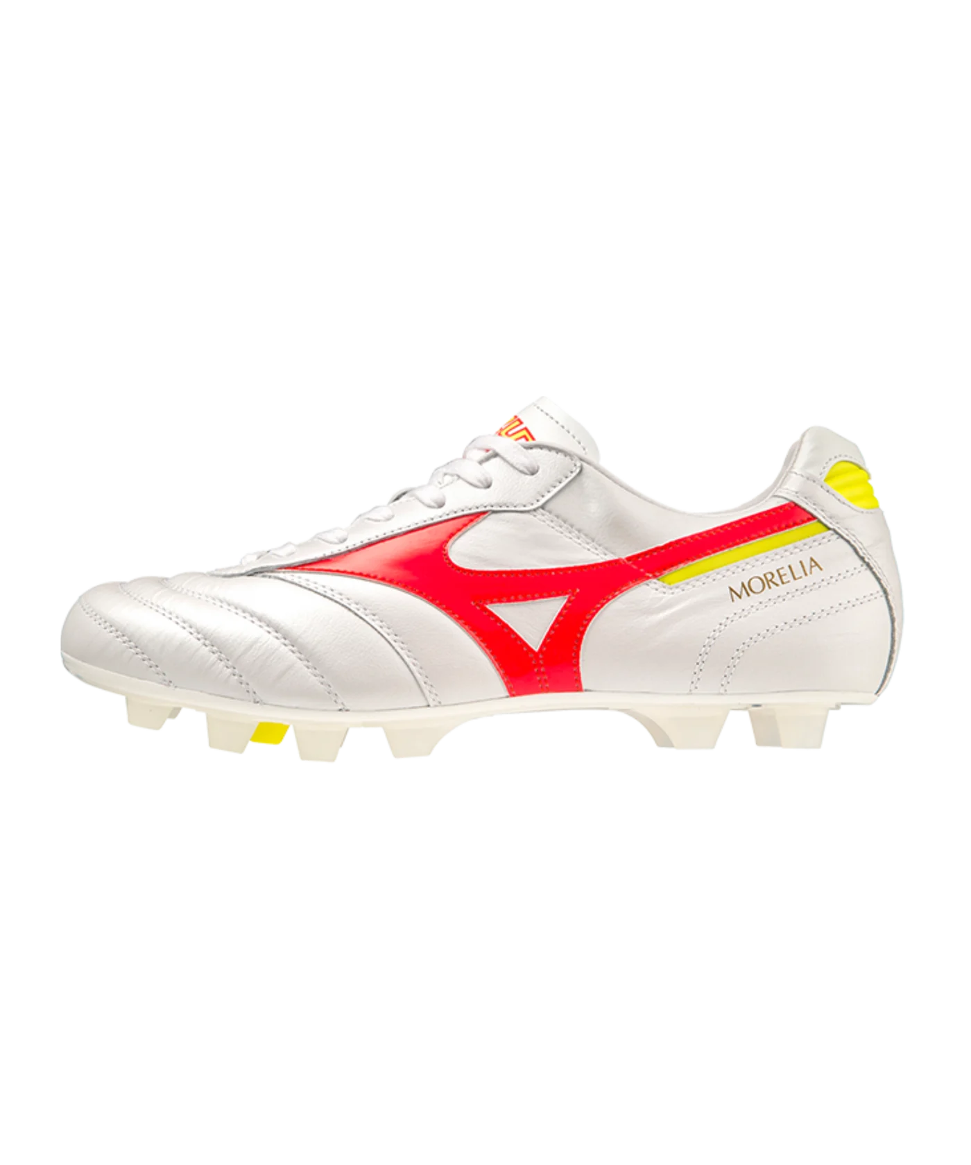 Mizuno Morelia II Made in Japan FG Release Weiss Rot Gelb F64