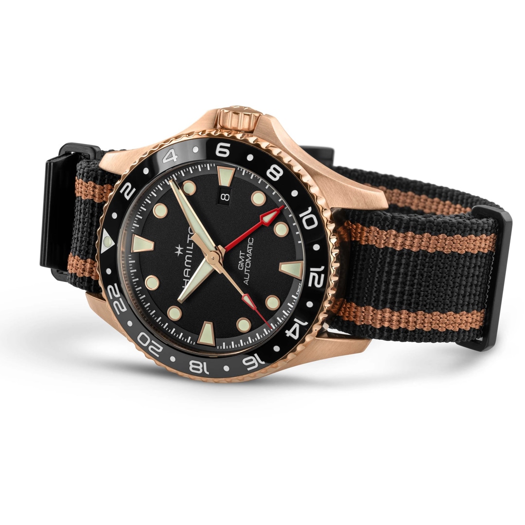 Hamilton Khaki Navy Scuba Auto GMT 43 Bronze