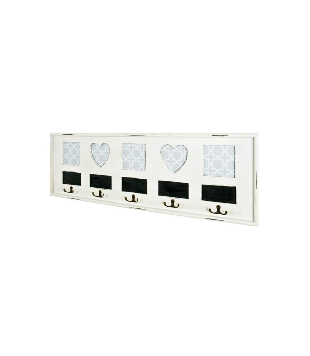 Paris Prix - Patère Murale Vintage coeur 77cm Blanc