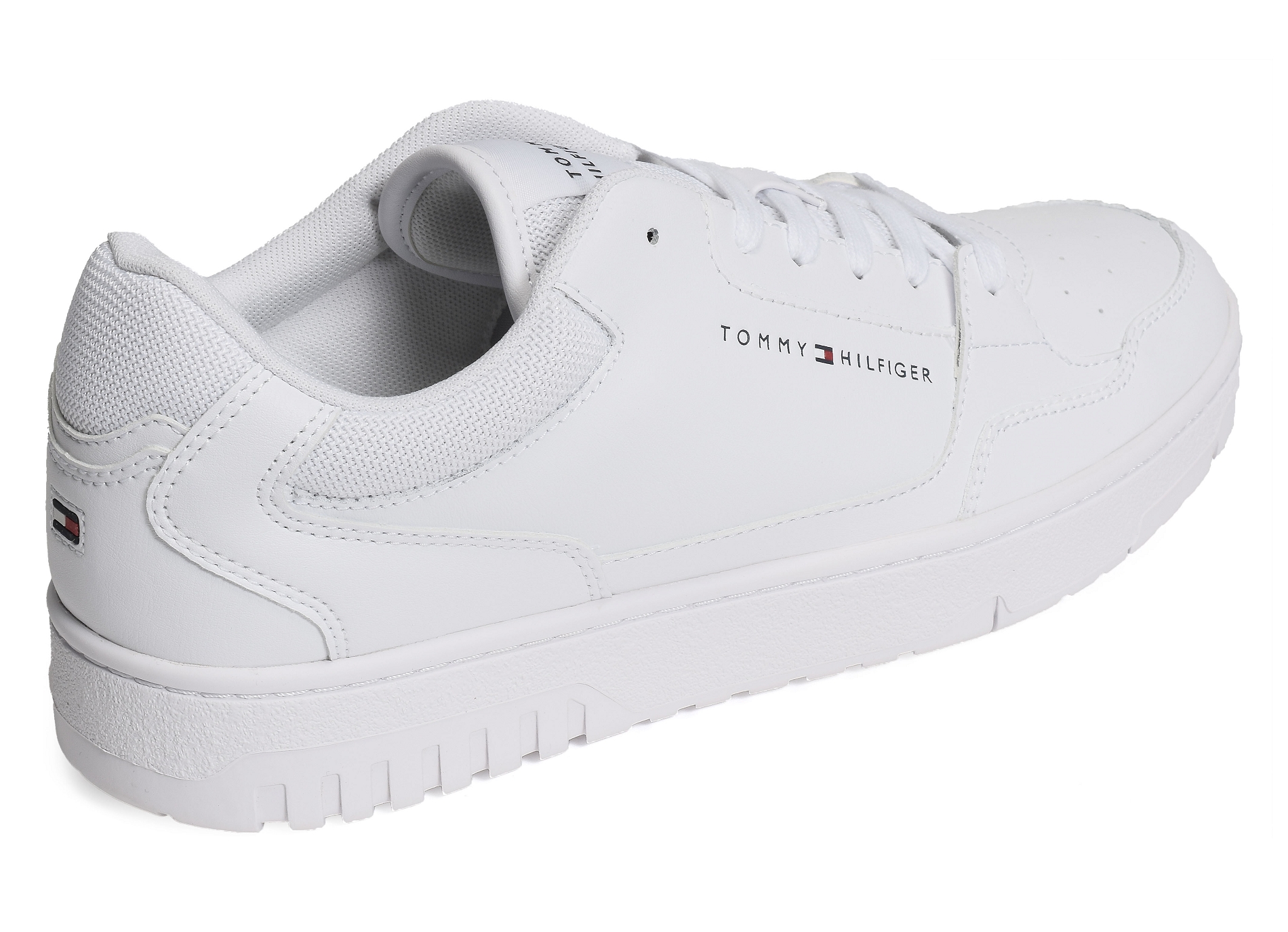 Th basket core leather ess 5040 blanc