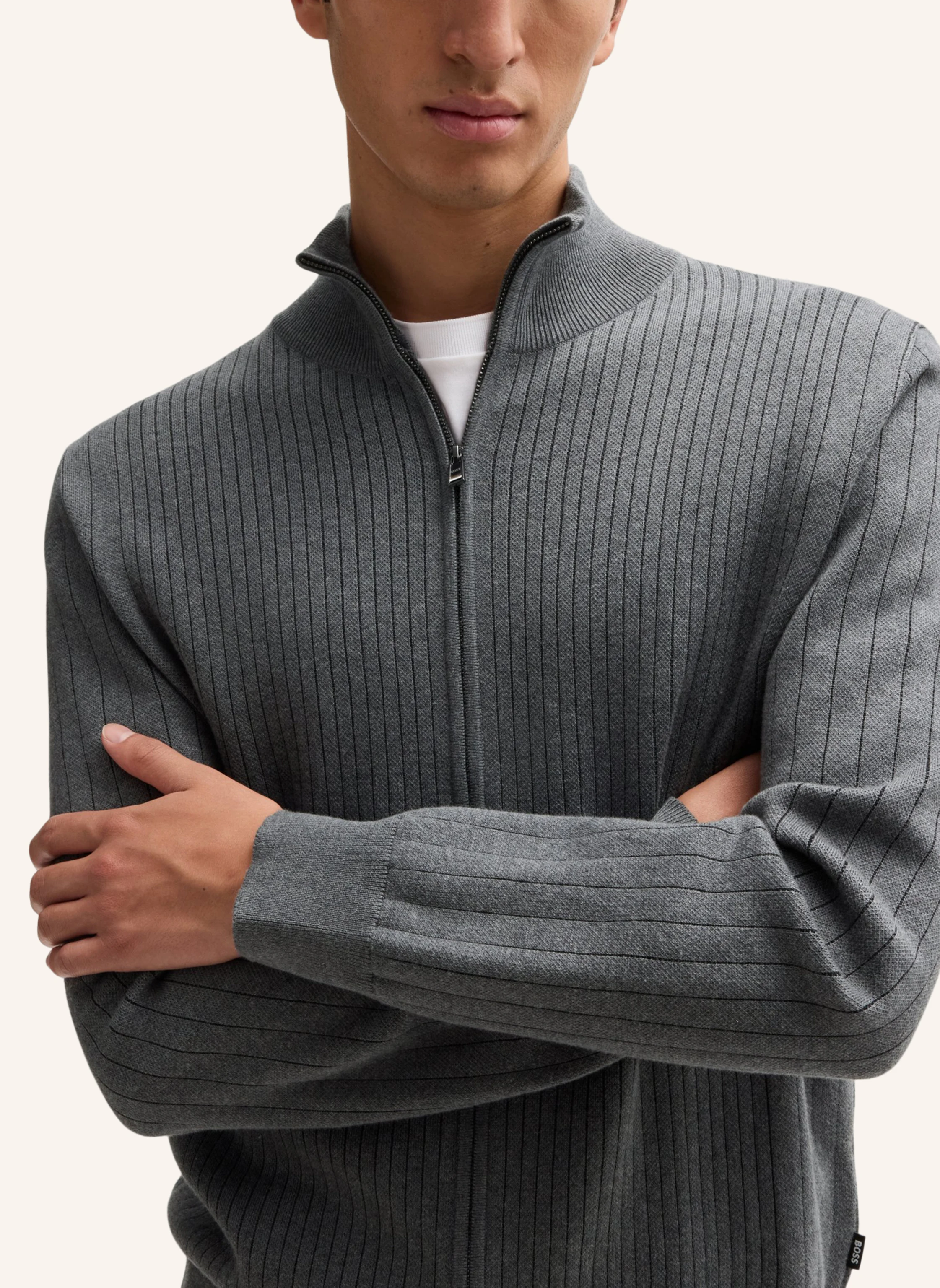 BOSS Strickjacke H-BEJINO Regular Fit