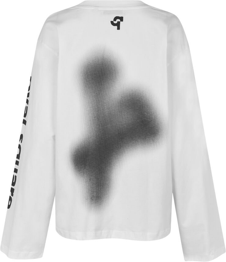 Oval Square Select Ls Tee White