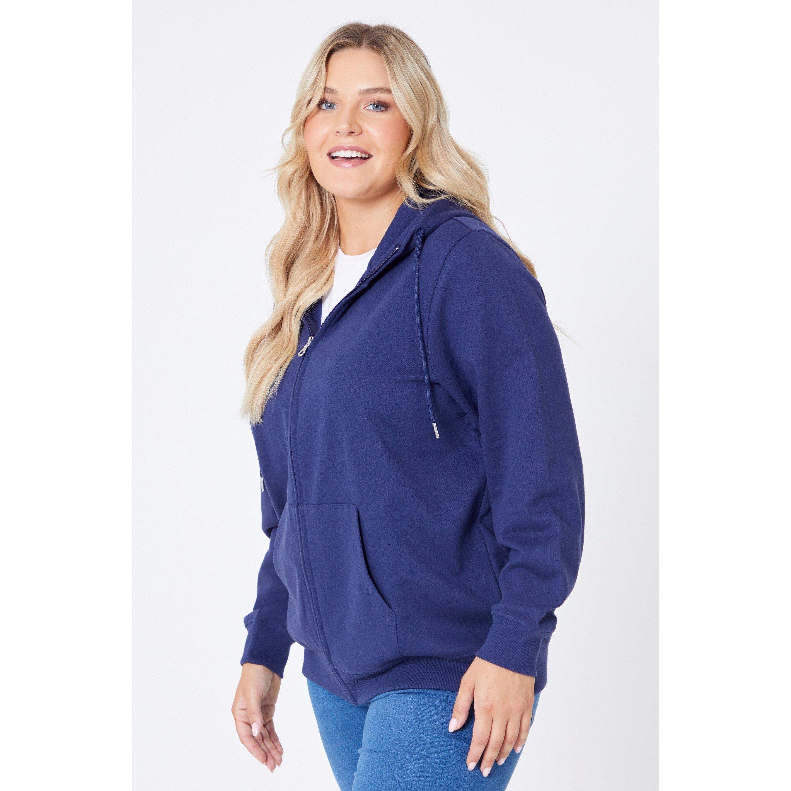 Be You Ladies Basic Zip Through Hoodie