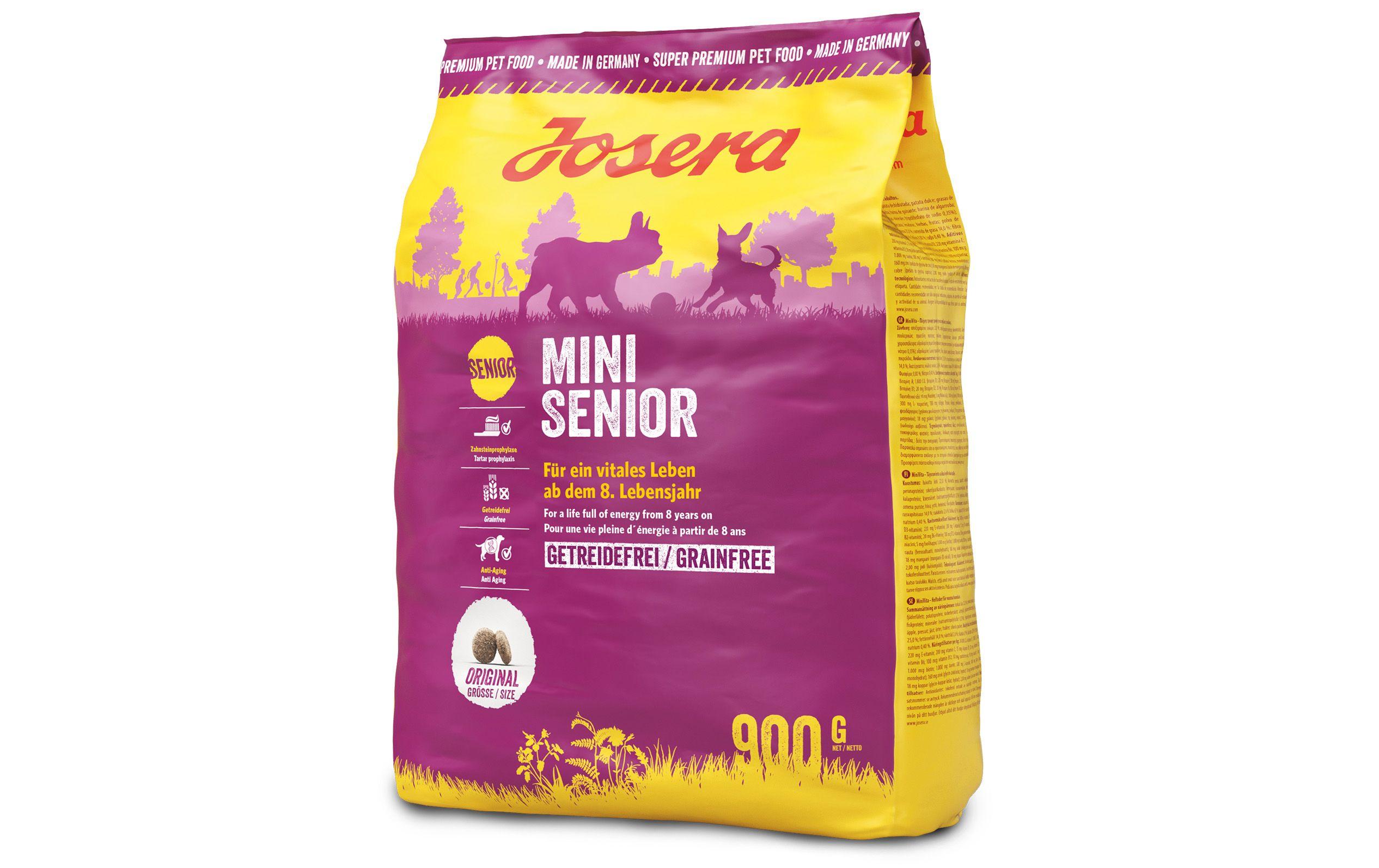 Trockenfutter Mini Senior Small Dogs 0.9 kgJosera Hundefutter Mini Senior 900g