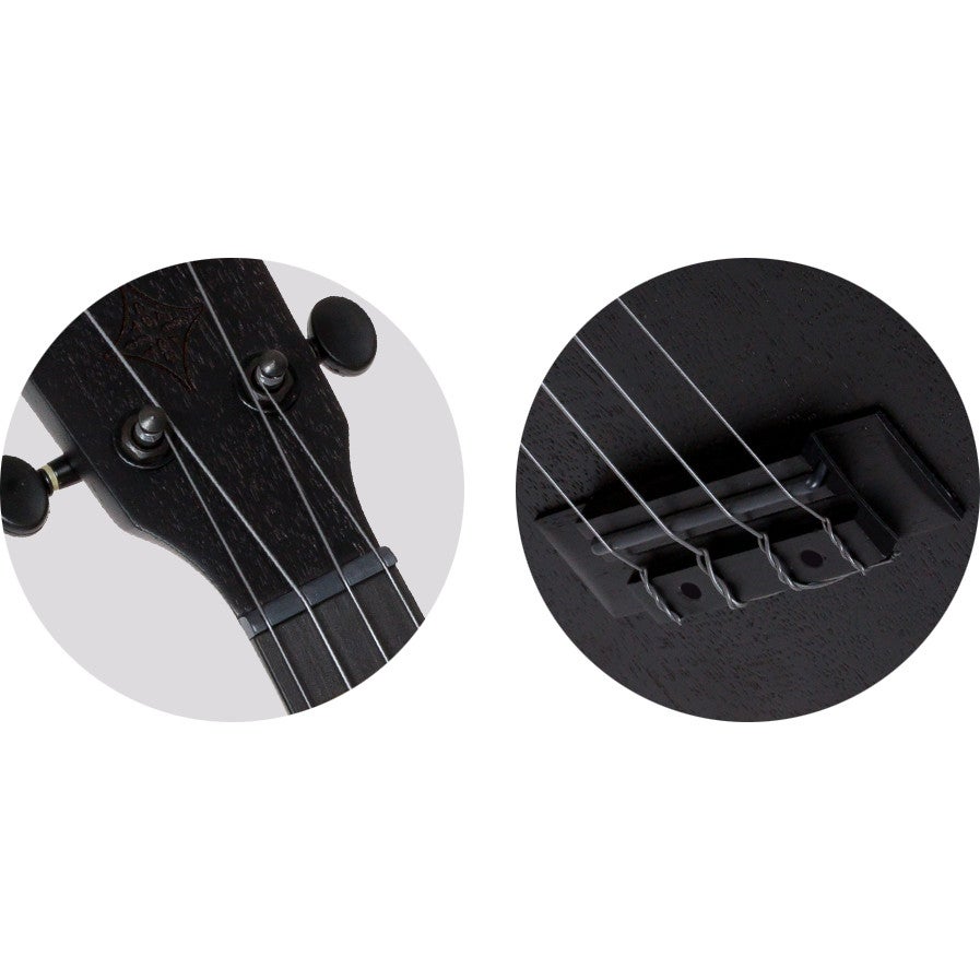 Flight Natural Series NUS310 Blackbird sopraan ukelele met gigbag