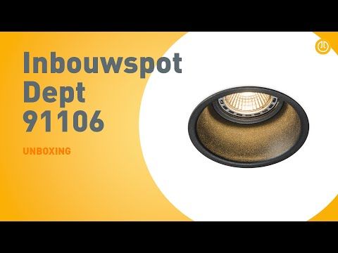 Moderne inbouwspot zwart GU10 50mm - Dept