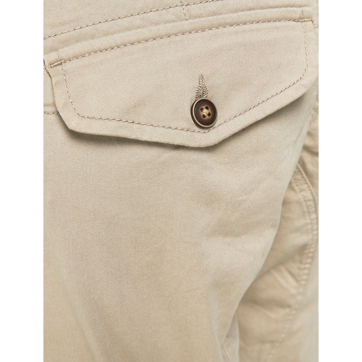 JACK & JONES<br>Calça cargo, modelagem slim stretch Paul Flake