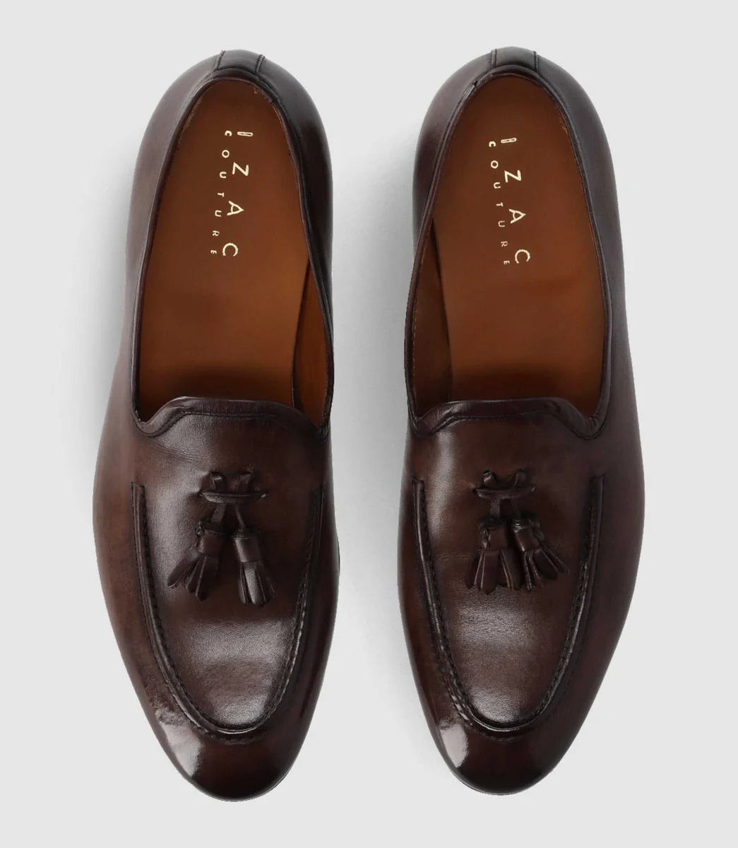 Mocassin en cuir marron EVAN