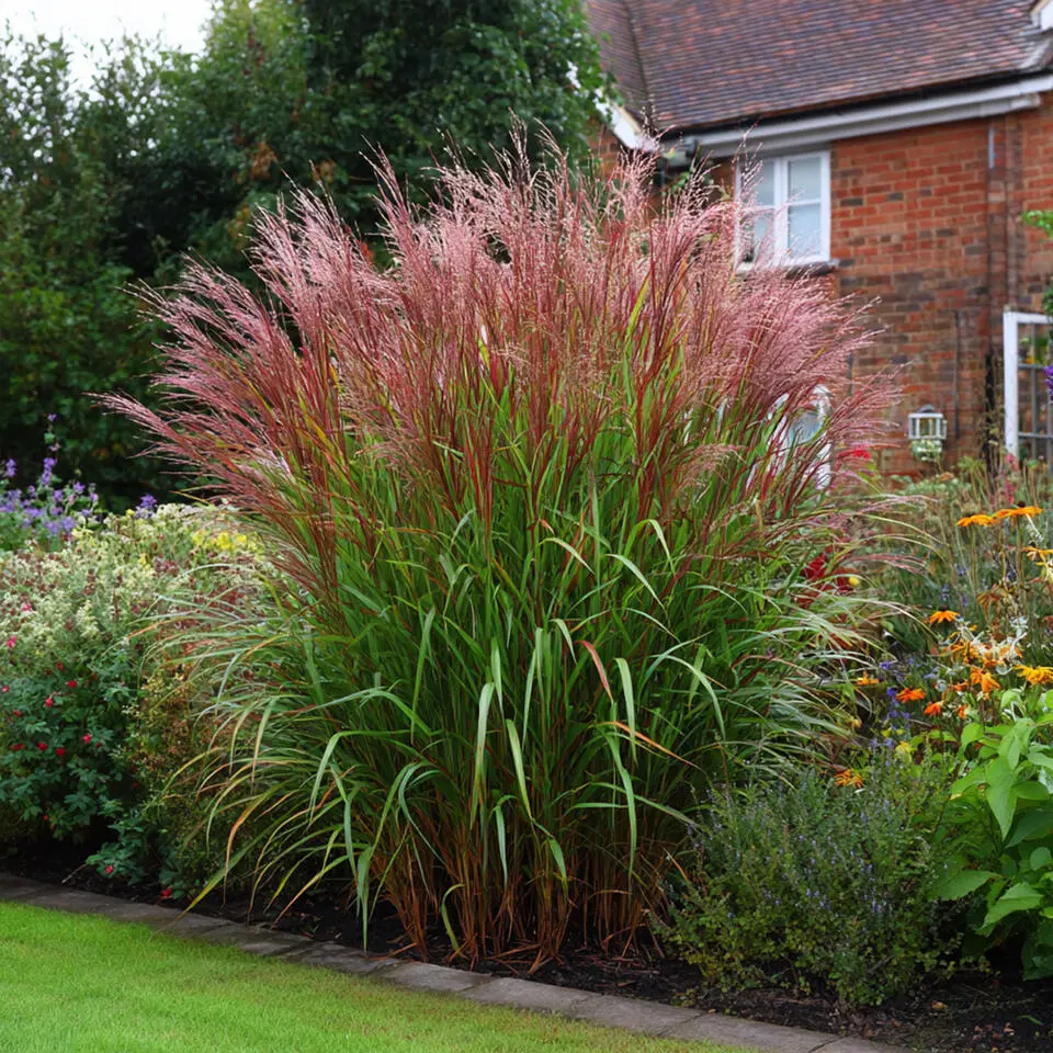 Prachtriet - Set van 2 - Miscanthus 'Red Chief' - Hoogte 40-60cm - ⌀23cm