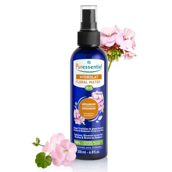Hidrolato de Gerânio Orgânico Puressentiel 200ml
