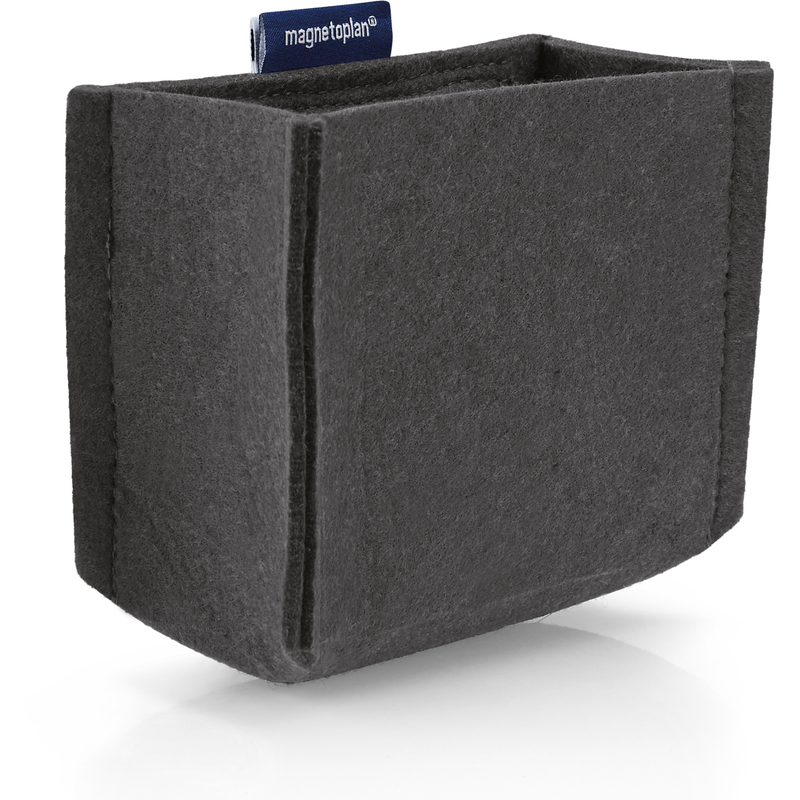 Magnetoplan Stifteköcher magnetoTray M, Filz, grau