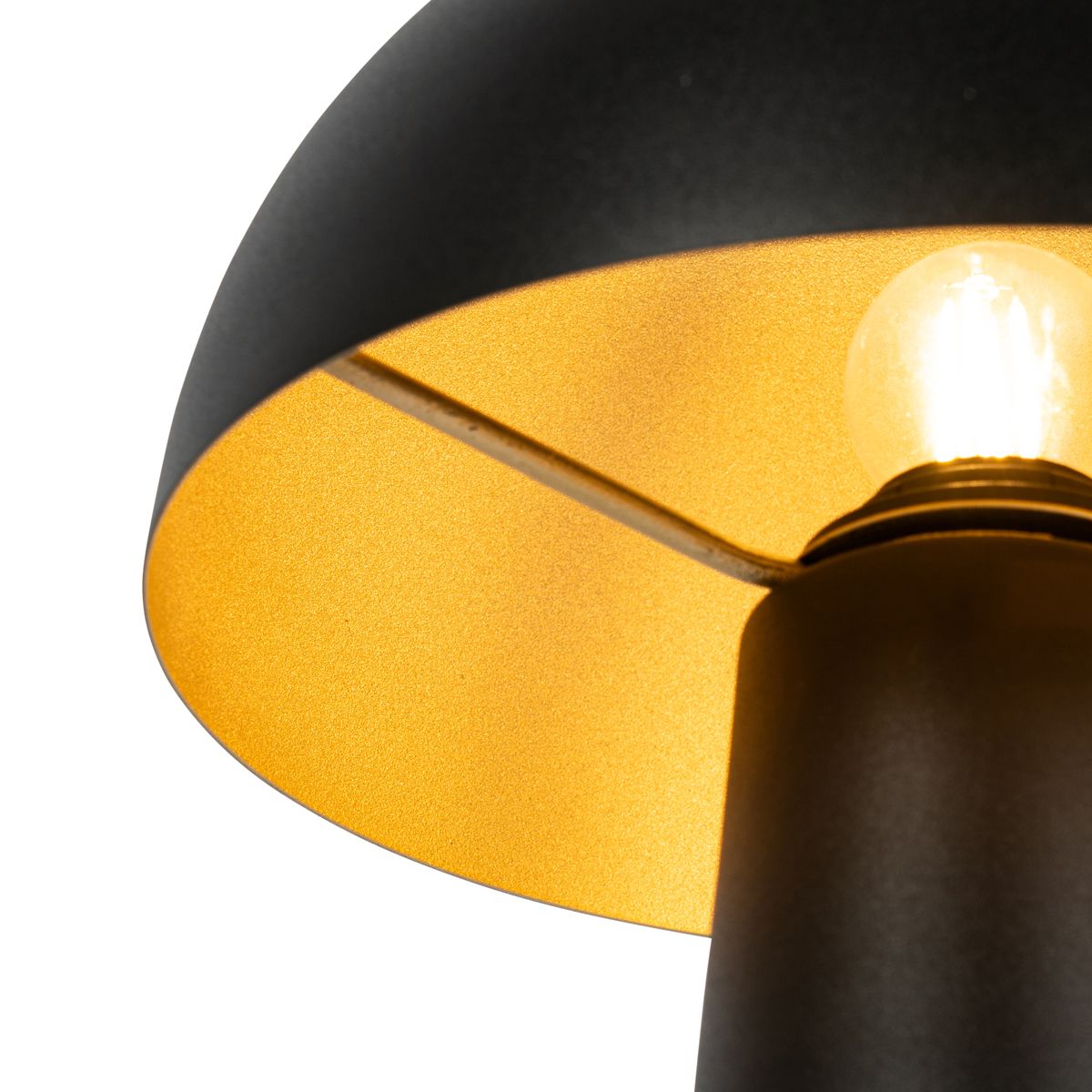 Buiten vloerlamp zwart 65 cm - Mushroom