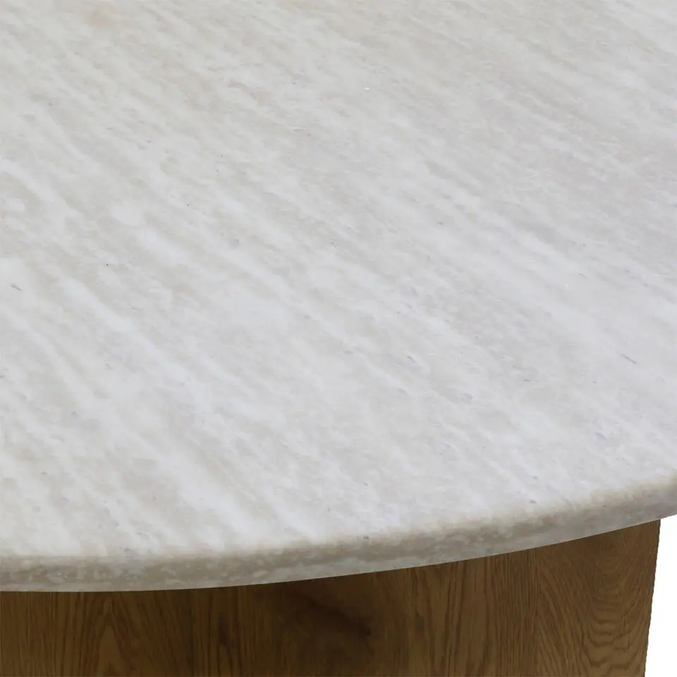 Eettafel Rond - Marmer - 120x120x76cm - Faria