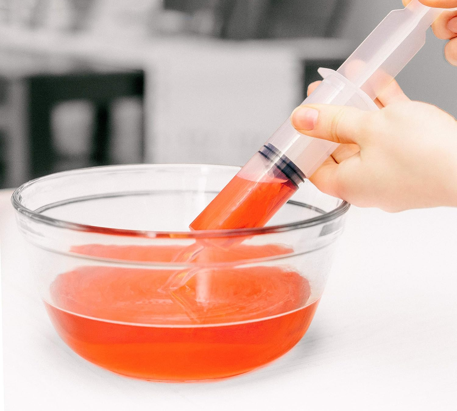 (5er Set) 4.5cl Wiederverwendbare Shot Spritze Party Geschirr Jelly Getränke Behälter mit Verschlusskappe - Transparent