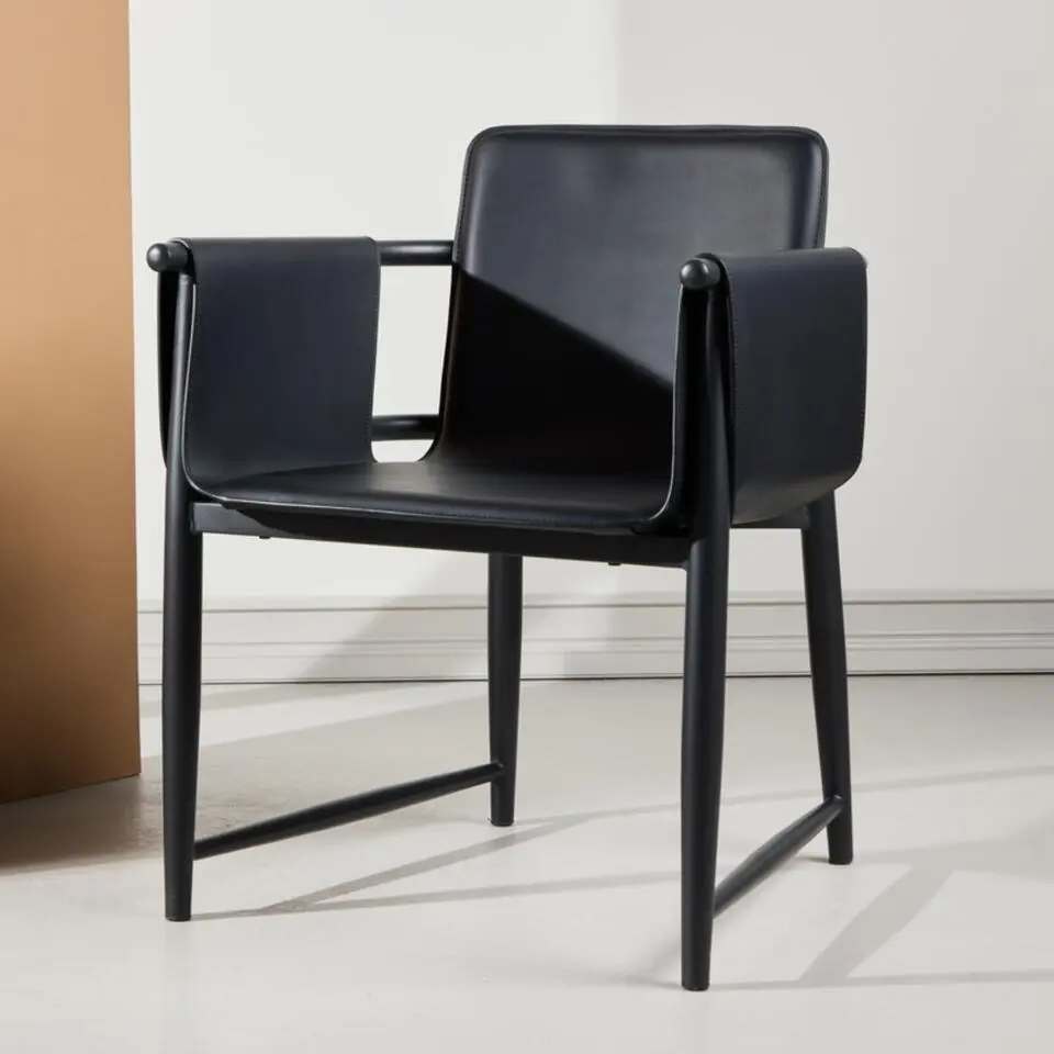 Fauteuil Zwart Metaal - 61x60x78cm - Bjäre