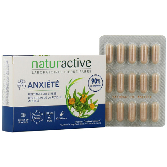 Naturactive Anxiété 30 gélules - Stress, Fatigue Mentale