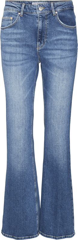 Vmselina - High Rise Flared Fit Jeans - Blauw - Katoen