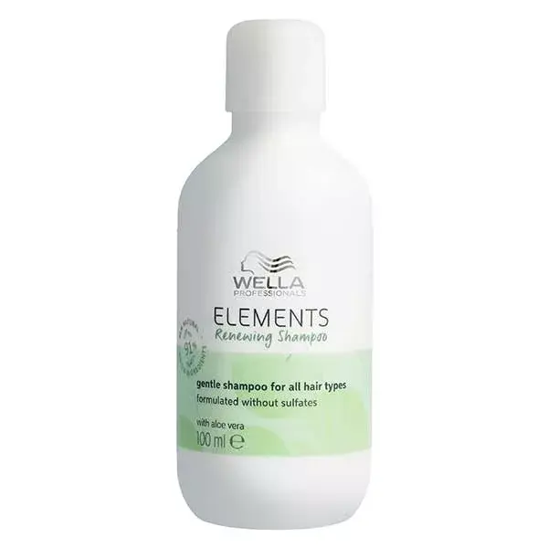 Shampoo Regenerador Suave Wella Professionals Elements, sem sulfatos e sem silicones, 100ml