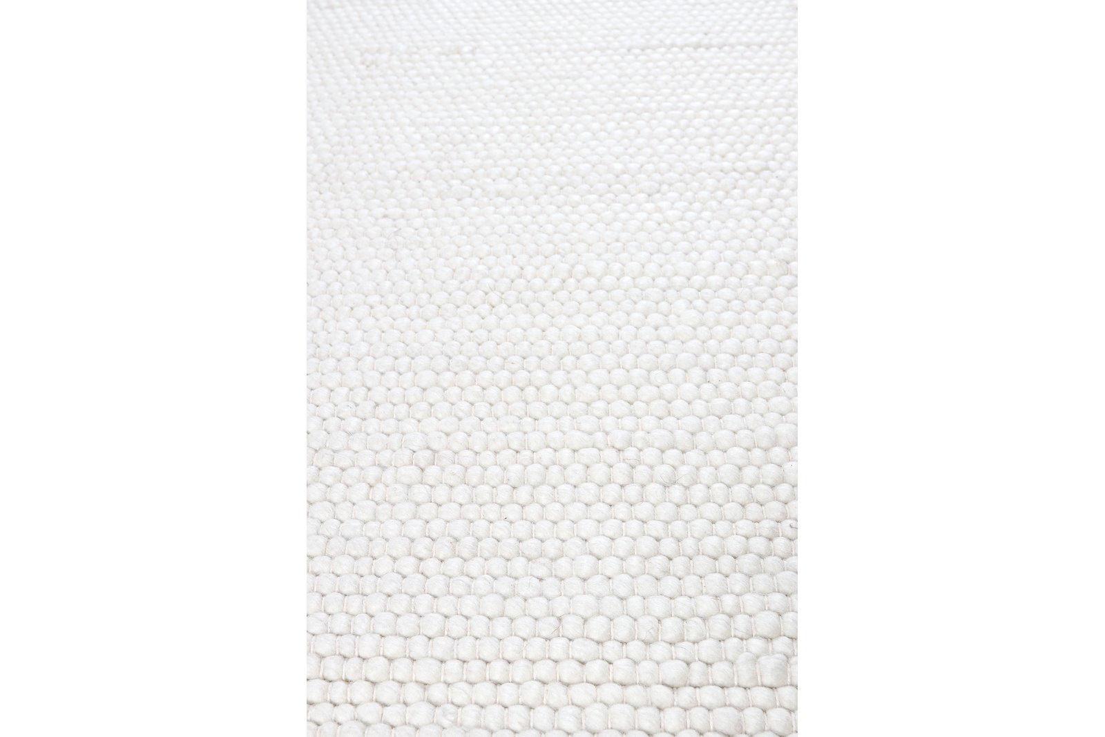 Gotland gulvteppe 160x230 Hvit 160x230cm vendbar ull