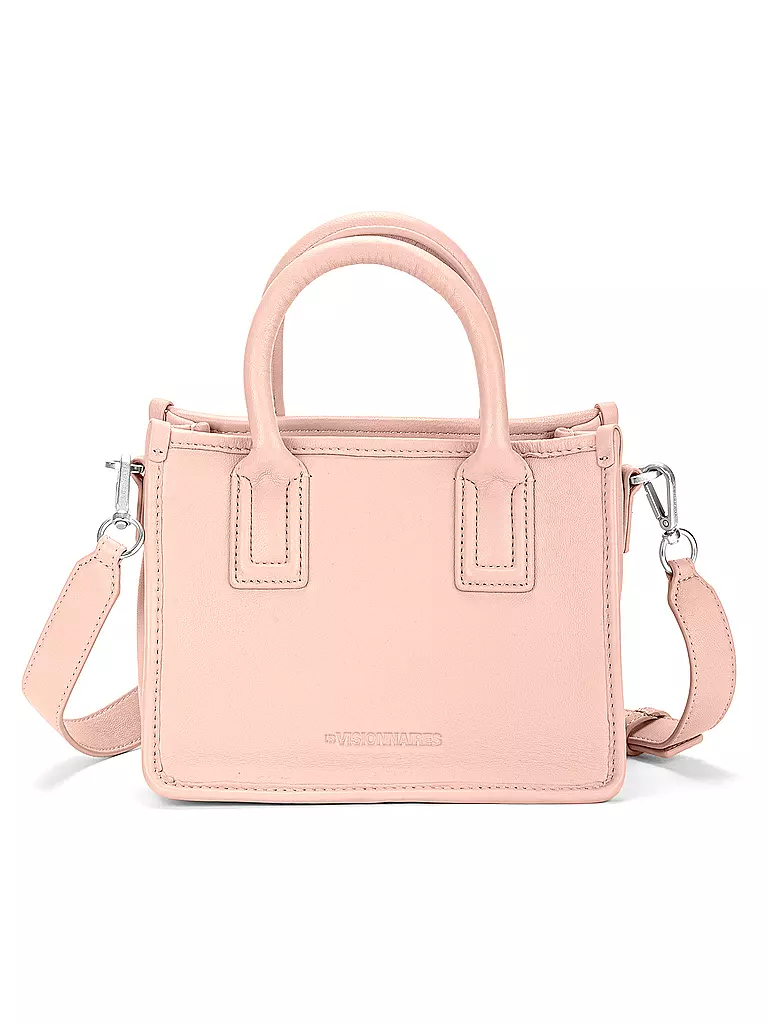 LES VISIONNAIRES Ledertasche - Tote Bag LENI SILKY Small rosa
