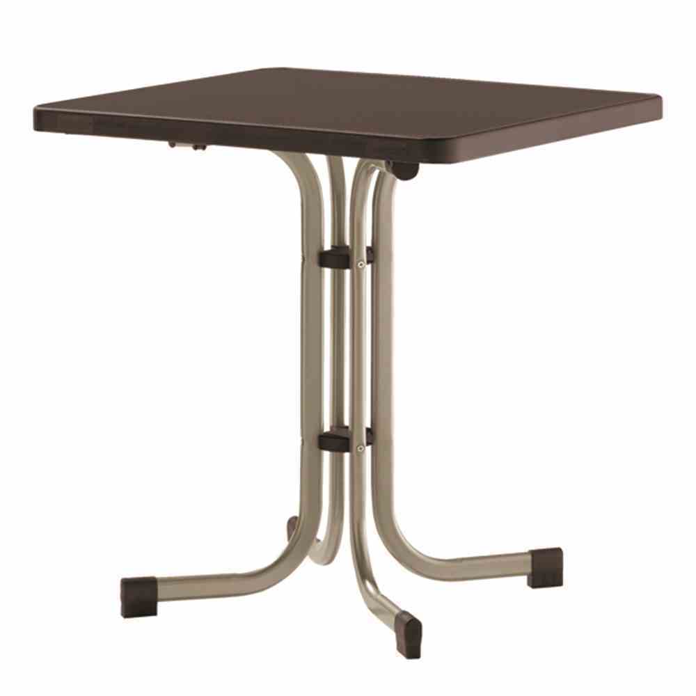 Boulevard Klapptisch - champagner-mocca - wetterfest - 70x70 cm