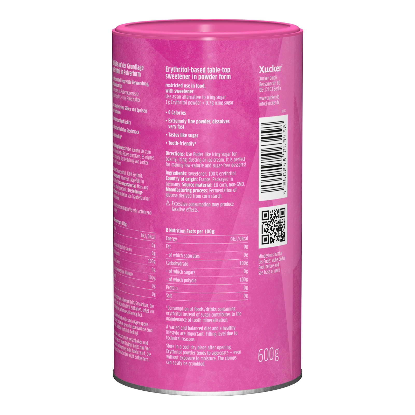 Puder Xucker aus Erythrit (600g)